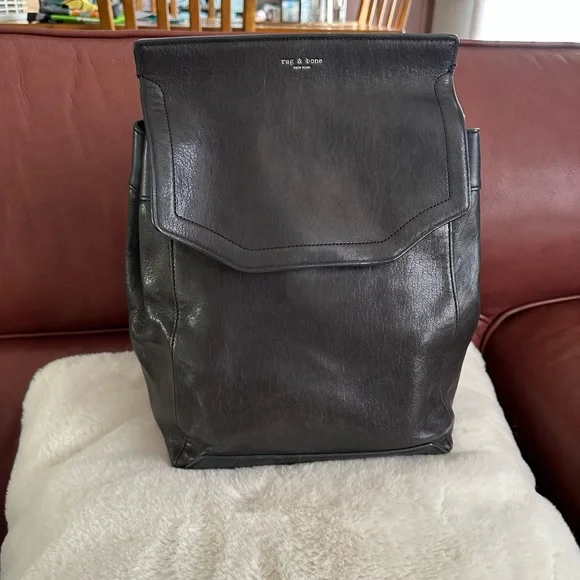 Rag & Bone Leather Backpack - Picture 2 of 7